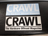 CRAWL 3x9 Inch Die-Cut Stickers