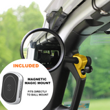A-PILLAR SIDE MIRRORS FOR 2018 - 2023 JEEP WRANGLER JL & GLADIATOR - CMM OFFROAD